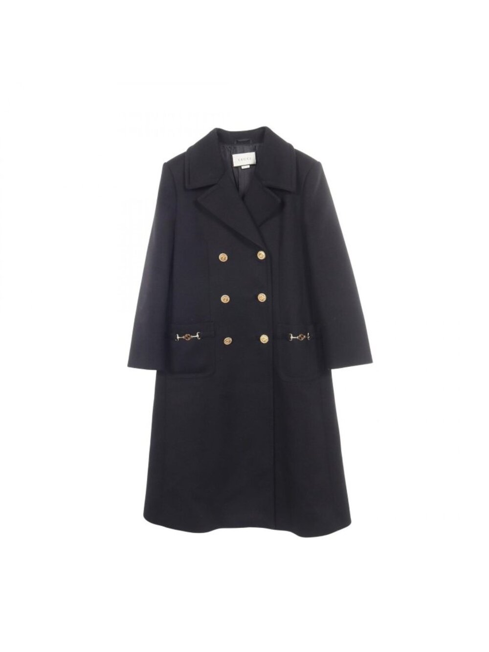 Gucci Interlocking G BK Wool Coat